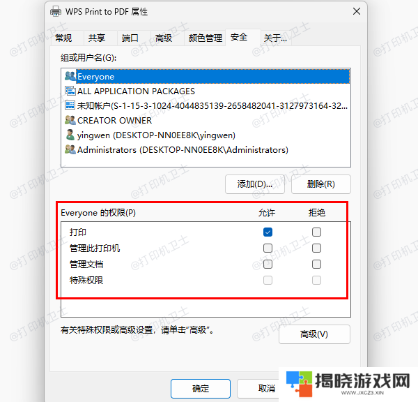 用户权限配置